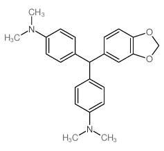4-[benzo[1,3]dioxol-5-yl-(4-dimethylaminophenyl)methyl]-N,N-dimethyl-aniline结构式