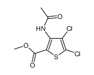 3-acetylaMino-4,5-dichlorothiphene-2-carboxylic acid Methyl ester Structure