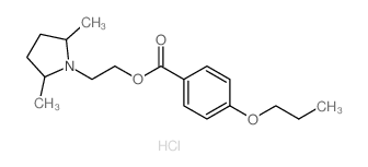 2-(2,5-dimethylpyrrolidin-1-yl)ethyl 4-propoxybenzoate结构式