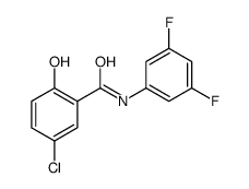 5-chloro-N-(3,5-difluorophenyl)-2-hydroxybenzamide Structure