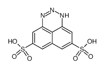 1H-naphtho[1,8-de][1,2,3]triazine-5,8-disulfonic acid Structure
