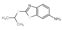 2-[(1-甲基乙基)硫代]-6-苯并噻唑胺结构式
