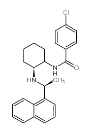 4-氯-N-[(1S,2S)-2-[[(1R)-1-(1-萘基)乙基]氨基]环己基]-苯甲酰胺盐酸盐结构式