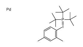 palladium,tritert-butyl-(2,4-dimethylphenyl)iodanuidylphosphanium结构式