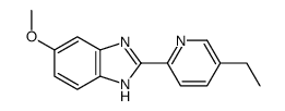 2-(5-ethylpyridin-2-yl)-6-methoxy-1H-benzimidazole结构式