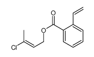 3-chlorobut-2-enyl 2-ethenylbenzoate Structure