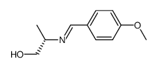 (S)-N-(p-Methoxybenzylidene)-2-amino-1-propanol Structure