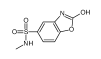 2,3-dihydro-N-methyl-2-oxobenzoxazole-5-sulphonamide Structure