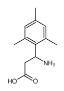 3-氨基-3-(2,4,6-三甲基苯基)-丙酸结构式
