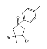 3,4-dibromo-3-methyl-1-(p-tolyl)phospholane 1-oxide Structure