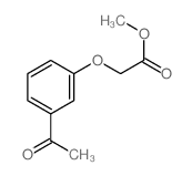 Acetic acid,2-(3-acetylphenoxy)-, methyl ester Structure