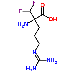 N5-(Diaminomethylene)-2-(difluoromethyl)ornithine Structure