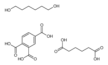 benzene-1,2,4-tricarboxylic acid,hexanedioic acid,hexane-1,6-diol Structure