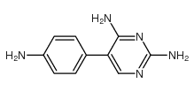 5-(4-氨基苯基)-2,4-嘧啶二胺结构式