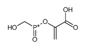 1-carboxyethenoxy-(hydroxymethyl)-oxophosphanium Structure