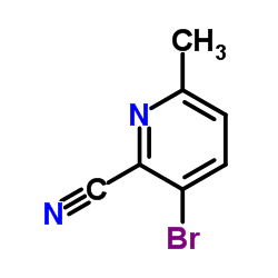 3-溴-6-甲基吡啶-2-甲腈结构式