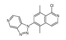 1-(1-chloro-5,8-dimethylisoquinolin-6-yl)-1H-v-triazolo[4,5-c]pyridine结构式