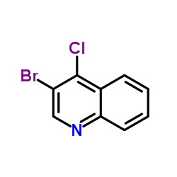 3-溴-4-氯喹啉结构式