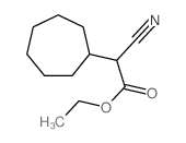 ethyl 2-cyano-2-cycloheptyl-acetate结构式