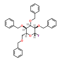 2,3,4,6-四-O-苄基-β-D-吡喃葡萄糖酰氟结构式