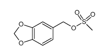 1,3-benzodioxol-5-ylmethyl methanesulfonate Structure