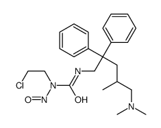 N-(2-Chloroethyl)-N'-(5-dimethylamino-4-methyl-2,2-diphenylpentyl)-N-nitrosourea结构式