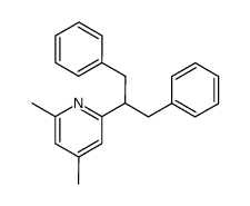 2-(1,3-diphenylpropan-2-yl)-4,6-dimethylpyridine结构式