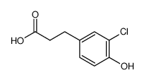 3-(3-Chloro-4-hydroxyphenyl)propionic acid Structure