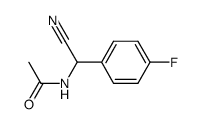 N-(cyano(4-fluorophenyl)methyl)acetamide Structure