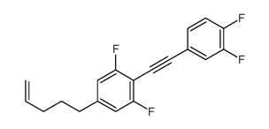 2-[2-(3,4-difluorophenyl)ethynyl]-1,3-difluoro-5-pent-4-enylbenzene Structure