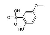2-hydroxy-5-methoxybenzenesulfonic acid Structure
