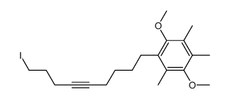 1-(9-iodonon-5-yn-1-yl)-2,5-dimethoxy-3,4,6-trimethylbenzene Structure