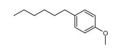 1-hexyl-4-methoxybenzene结构式
