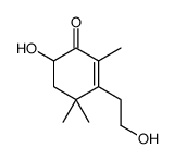 6-hydroxy-3-(2-hydroxyethyl)-2,4,4-trimethylcyclohex-2-en-1-one Structure