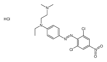N'-[4-[(2,6-dichloro-4-nitrophenyl)diazenyl]phenyl]-N'-ethyl-N,N-dimethylethane-1,2-diamine,hydrochloride Structure