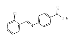 N-(2-氯亚苄基)-4-乙酰苯胺结构式