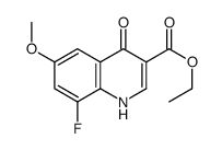 Ethyl 8-fluoro-4-hydroxy-6-Methoxyquinoline-3-carboxylate Structure