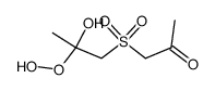(2-hydroperoxy-2-hydroxy-propane-1-sulfonyl)-acetone结构式