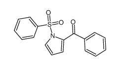 1-(Phenylsulfonyl)-2-benzoylpyrrole结构式