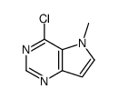 4-氯-5-甲基-5H-吡咯并[3,2-d]嘧啶结构式
