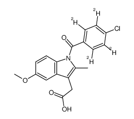 Indomethacin-D4结构式
