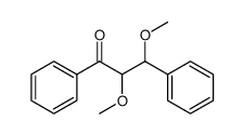 2,3-dimethoxy-1,3-diphenylpropan-1-one Structure