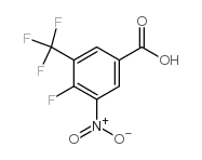 4-氟-3-硝基-5-三氟甲基苯甲酸结构式