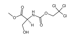 N-(2,2,2-Trichloroethoxycarbonyl)-L-serine methyl ester Structure