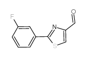 2-(3-氟苯基)-噻唑-4-甲醛结构式