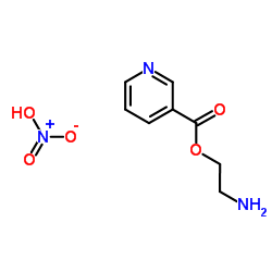 2-Aminoethyl nicotinate nitrate (1:1)结构式