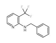 2-(苄氨基)-3-三氟甲基吡啶结构式