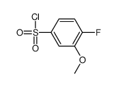 4-氟-3-甲氧基苯-1-磺酰氯结构式