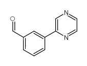 3-(pyrazin-2-yl)benzaldehyde Structure