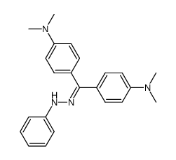 4,4'-bis-dimethylamino-benzophenone-phenylhydrazone Structure